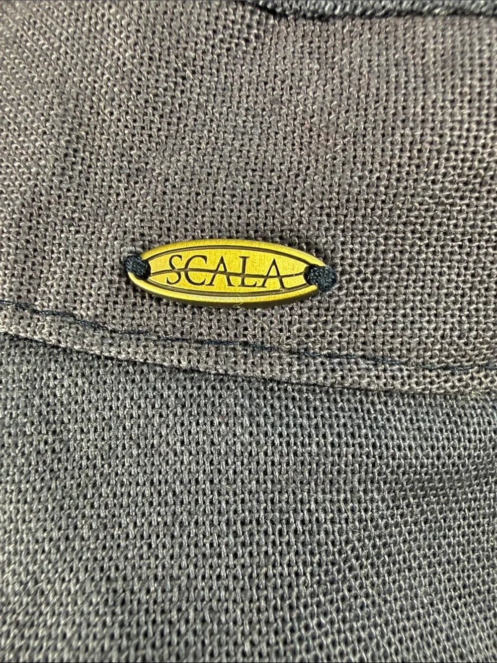 Scala dark navy blue canvas sun hat